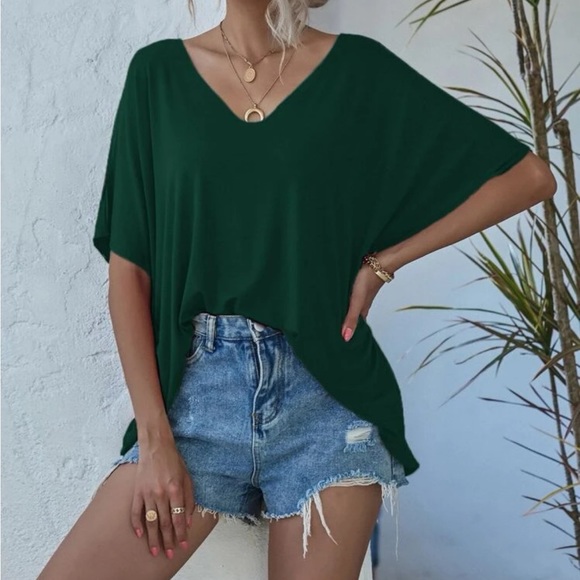 Classic Dolman Sleeve Oversized Top - Picture 5 of 7